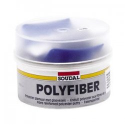 Soudal - Polyfiber Gray fiberglass putty