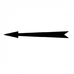 Xplo - self-adhesive black marking arrow