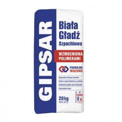 Atlas - white putty reinforced with Gipsar Uni polymers