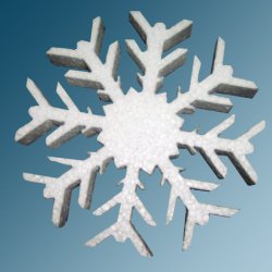Xplo Ornaments - Styrofoam decorations - snowflake