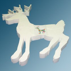 Xplo Ornaments - Styrofoam decorations - reindeer