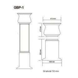 Tenax - GBP pilaster base