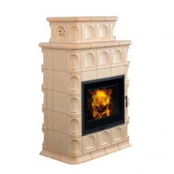 Hein - Baracca 3 TV tiled stove with hot water exchanger