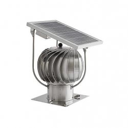 Darco - chimney cowls - hybrid turbovent with solar panel
