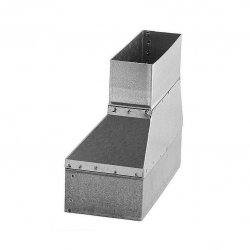 Darco - DGP hot air distribution system rectangular - asymmetrical reduction - rectangle / rectangle