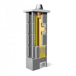 Schiedel - chimney with integrated Thermo Rondo Plus ventilation