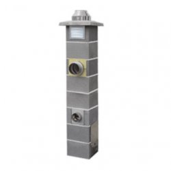 Jawar - Nord solid fuel chimney system with ventilation