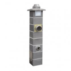 Jawar - Nord solid fuel chimney system with double ventilation