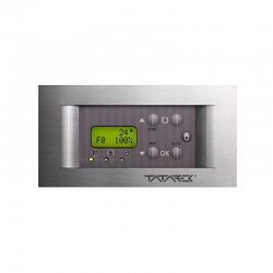 Tatarek - fireplace controller with RT-08 OS H2O Titanium Design heat accumulation system