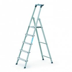 Zarges - a ladder with one-way access and a shelf Scana S