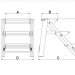 Drabex - stołek rozkładany aluminiowy TP 8020