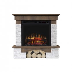 Dimplex - fireplace with Optiflame Porto Walnut casing