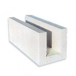 Solbet - cellular concrete lintel housing element U-shaped
